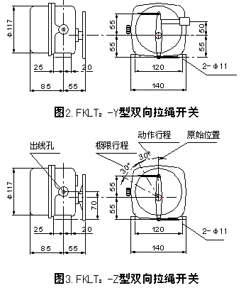 FKLT2-Y、雙向拉繩開關、FKLT2-Z、拉線開關價格合理