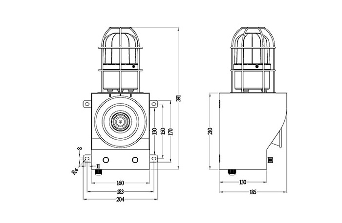 YS-05C-聲光警示器、YS-05C_聲光報(bào)警器聲光報(bào)警裝置工作原理