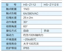 HS-Z112防水雙向拉繩開關(guān)價(jià)格合理 HS-Z112防水雙向拉繩開關(guān)價(jià)格合理