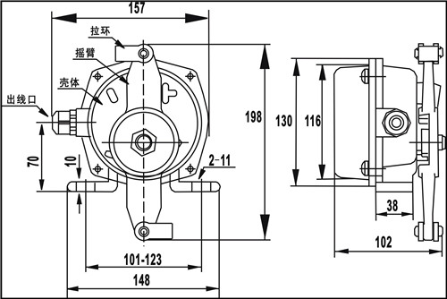 KLT2-I、KLT2-II雙向拉繩開關(guān)_拉繩開關(guān)工廠直營(yíng)